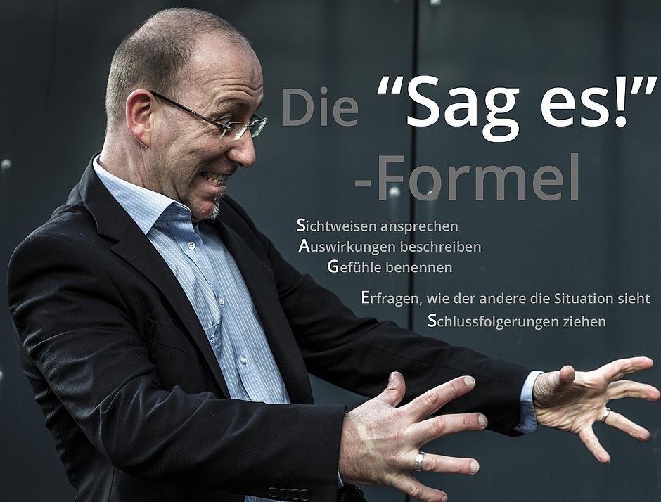 Die Sag es-Formel: Konflikte einfach klären