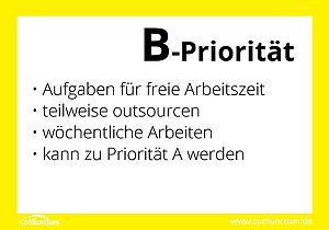 B-Prioritäten festlegen