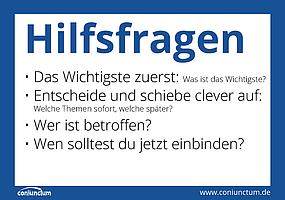 Hilfsfragen für das Fetslegen der Prioritäten