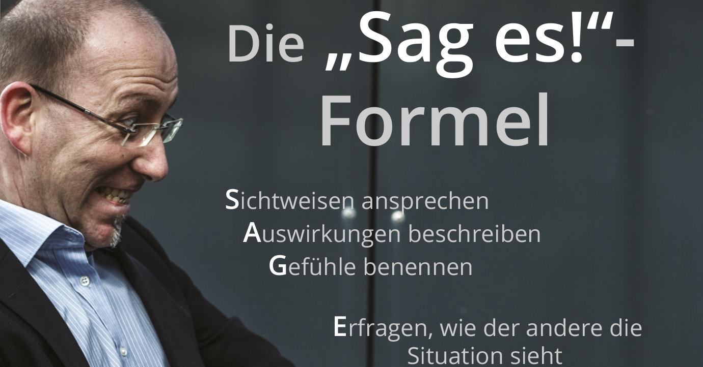 Fabelhafte Sag Es Formel Bild